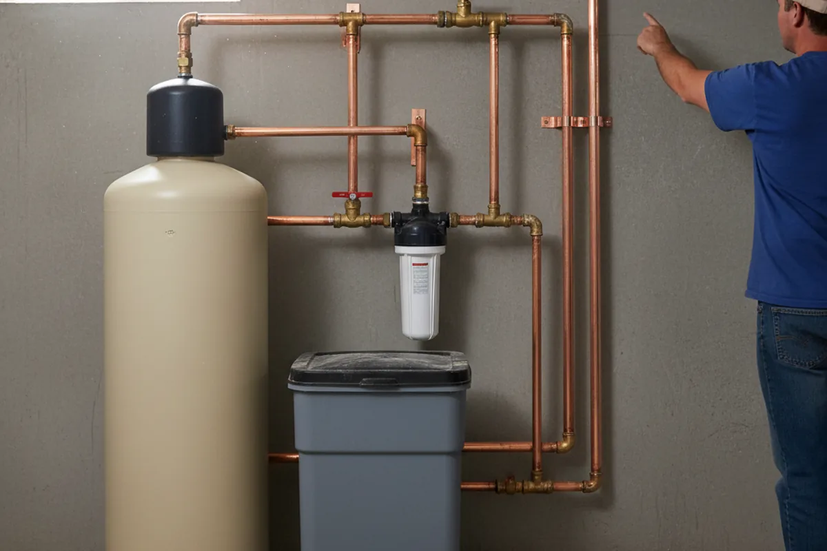 Whole-house water treatment system installed in Vest